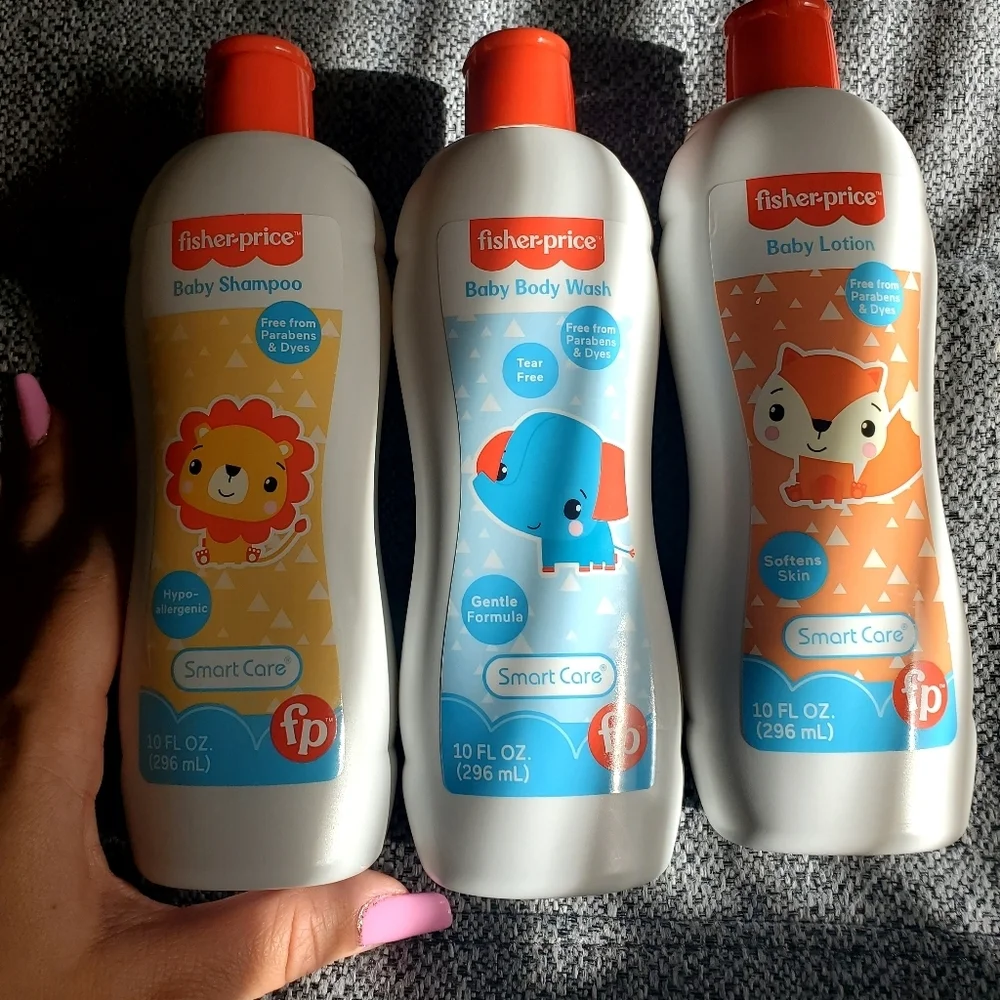 Brand New Fisher-Price Baby Wash/ Shampoo/Lotion Set of (3)